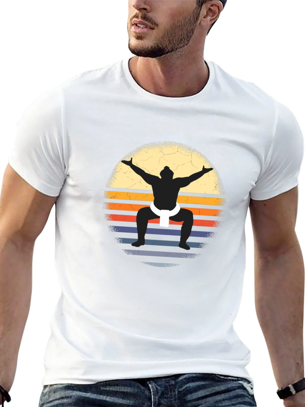 Retro Sumo Wrestler T-Shirt