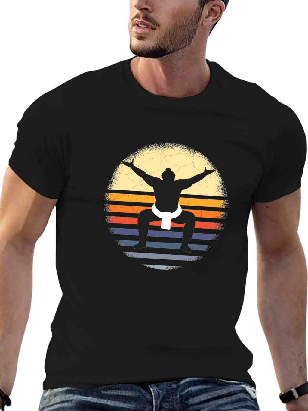 Retro Sumo Wrestler T-Shirt