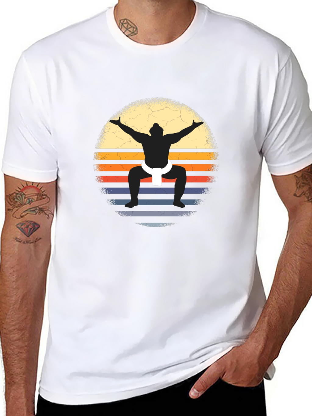Retro Sumo Wrestler T-Shirt
