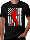 Hiking American Flag T-Shirt