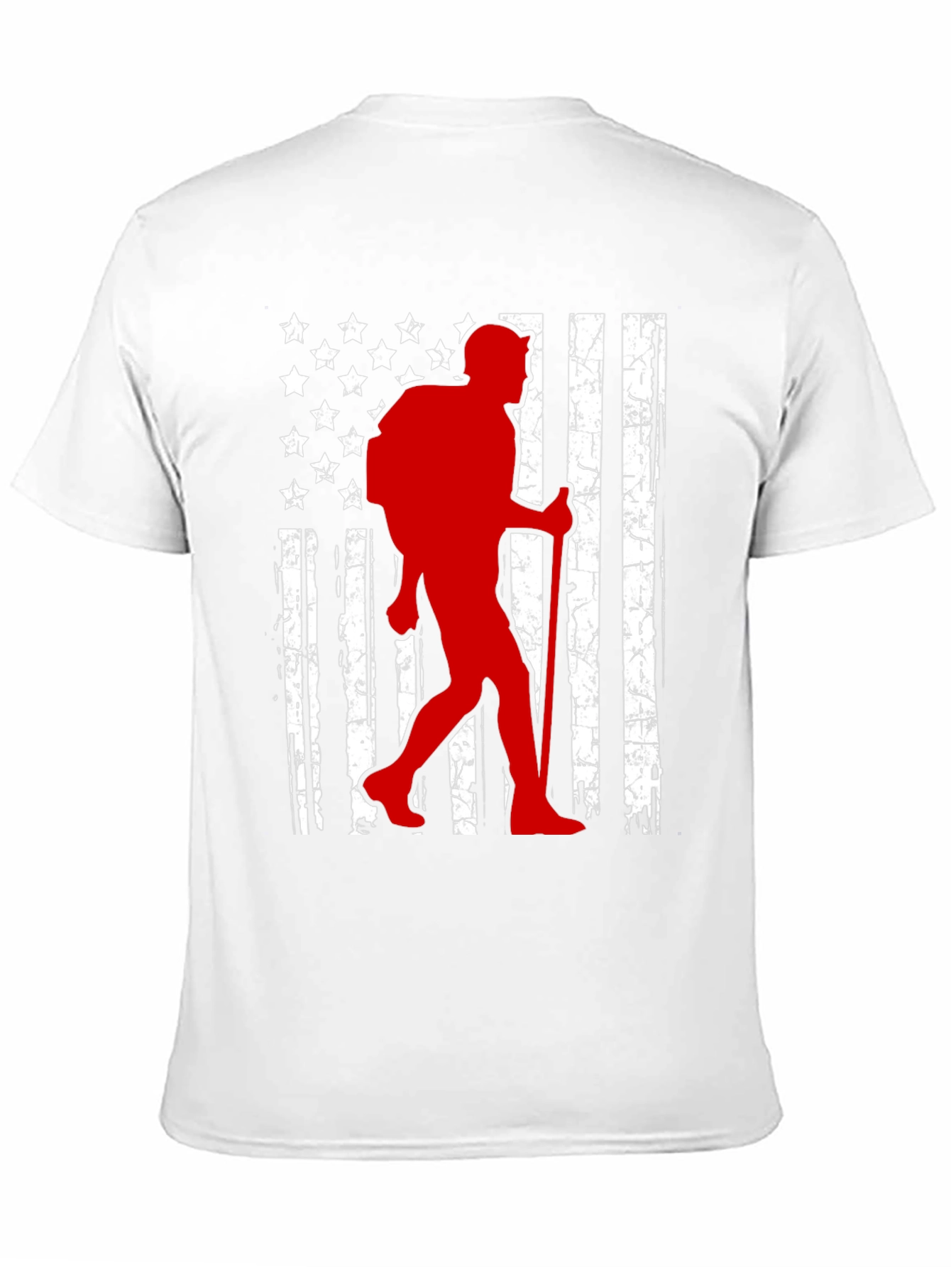 Hiking American Flag T-Shirt