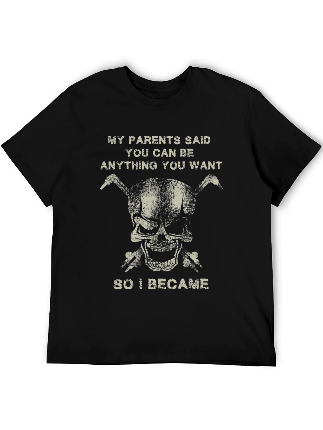 Funny Skull T-Shirt - Be Anything You Want!