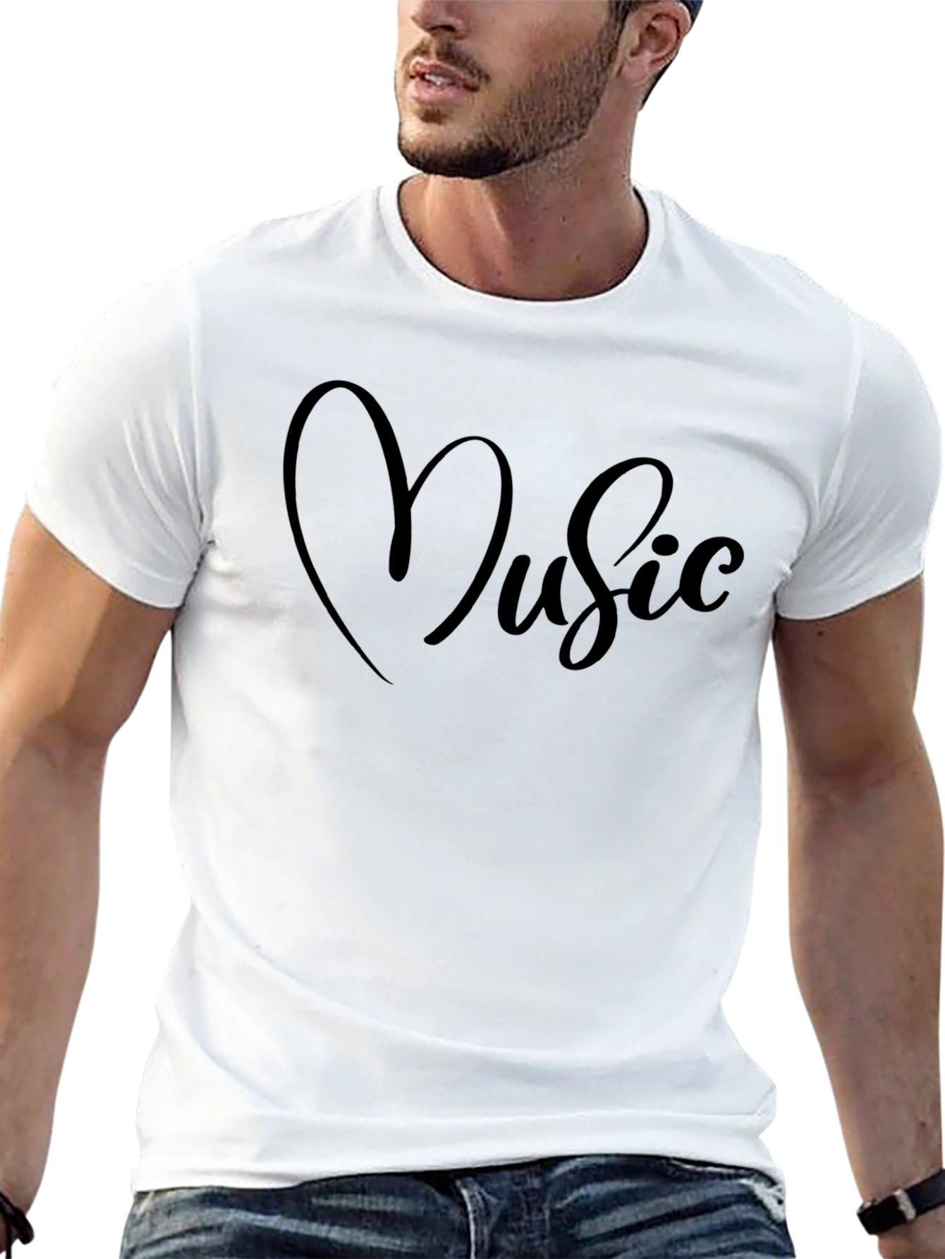 Love Music Black T-Shirt