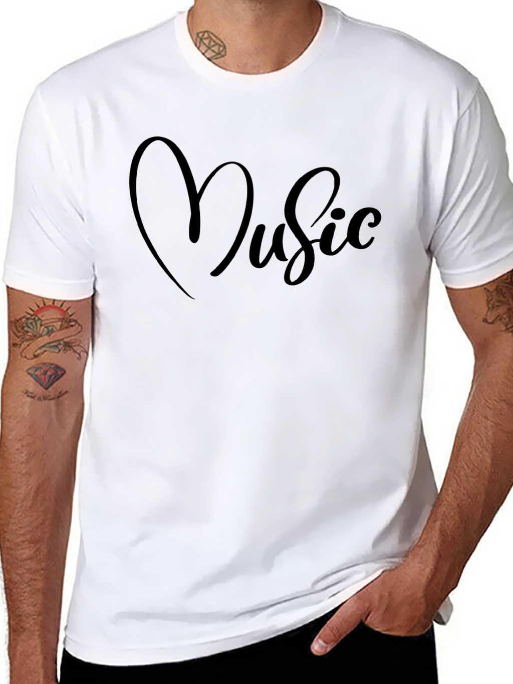 Love Music Black T-Shirt