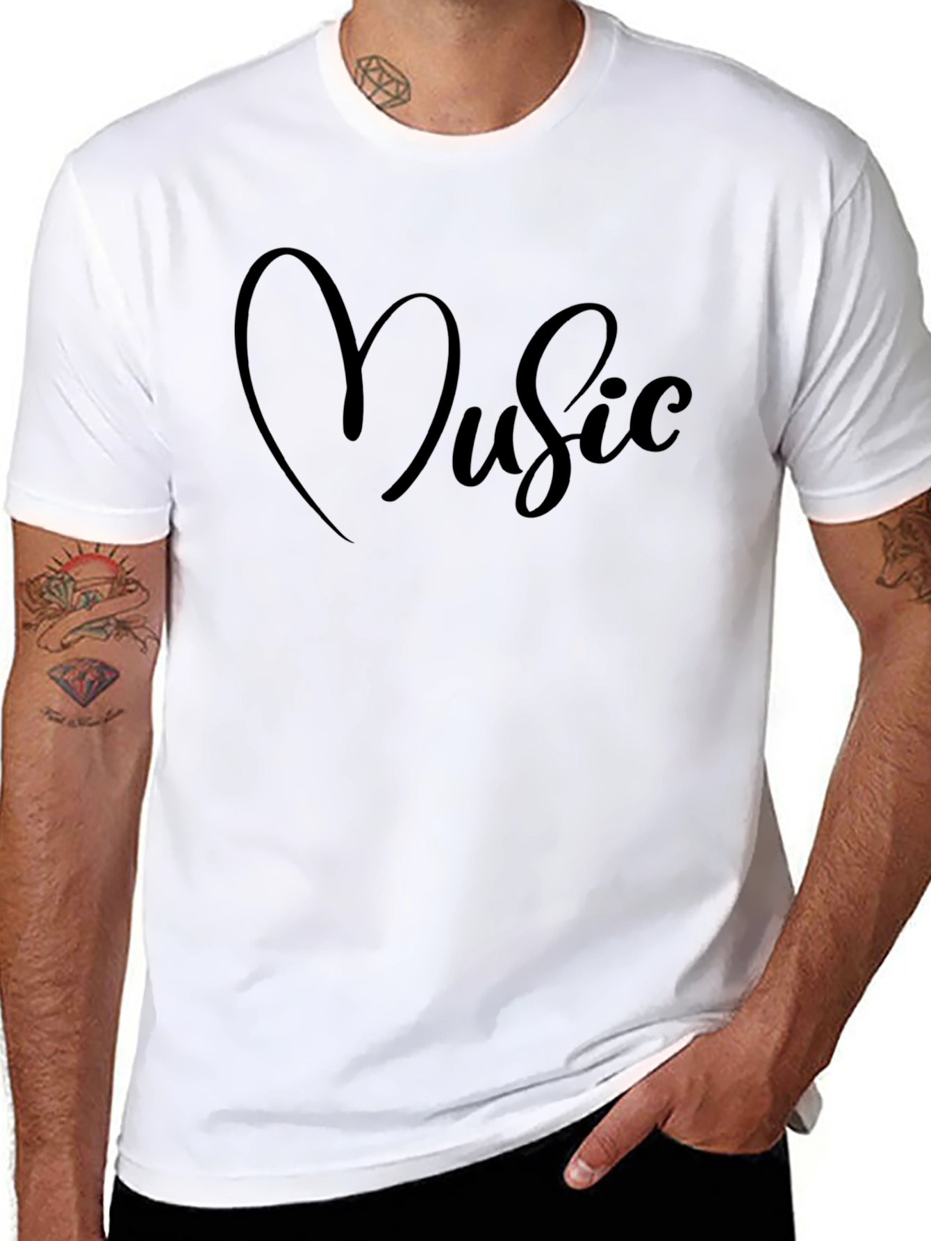 Love Music Black T-Shirt