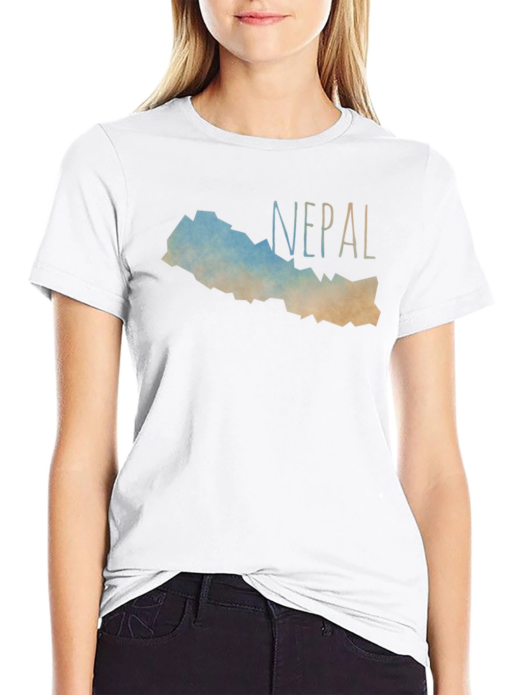 Nepal Graphic Tee - Black