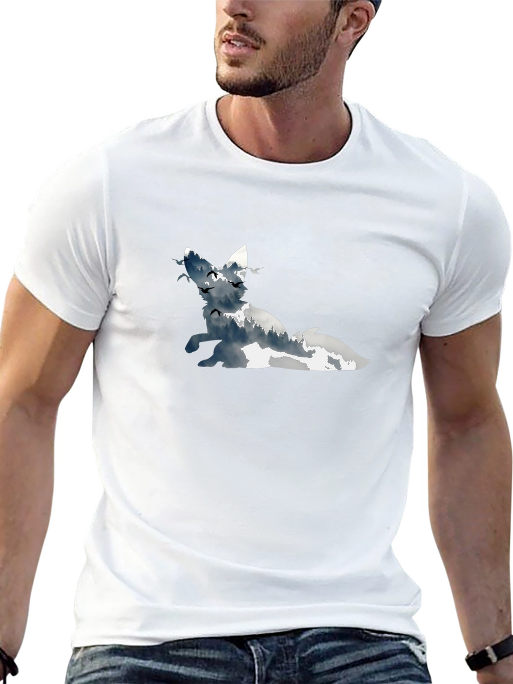 Fox Silhouette Graphic Tee