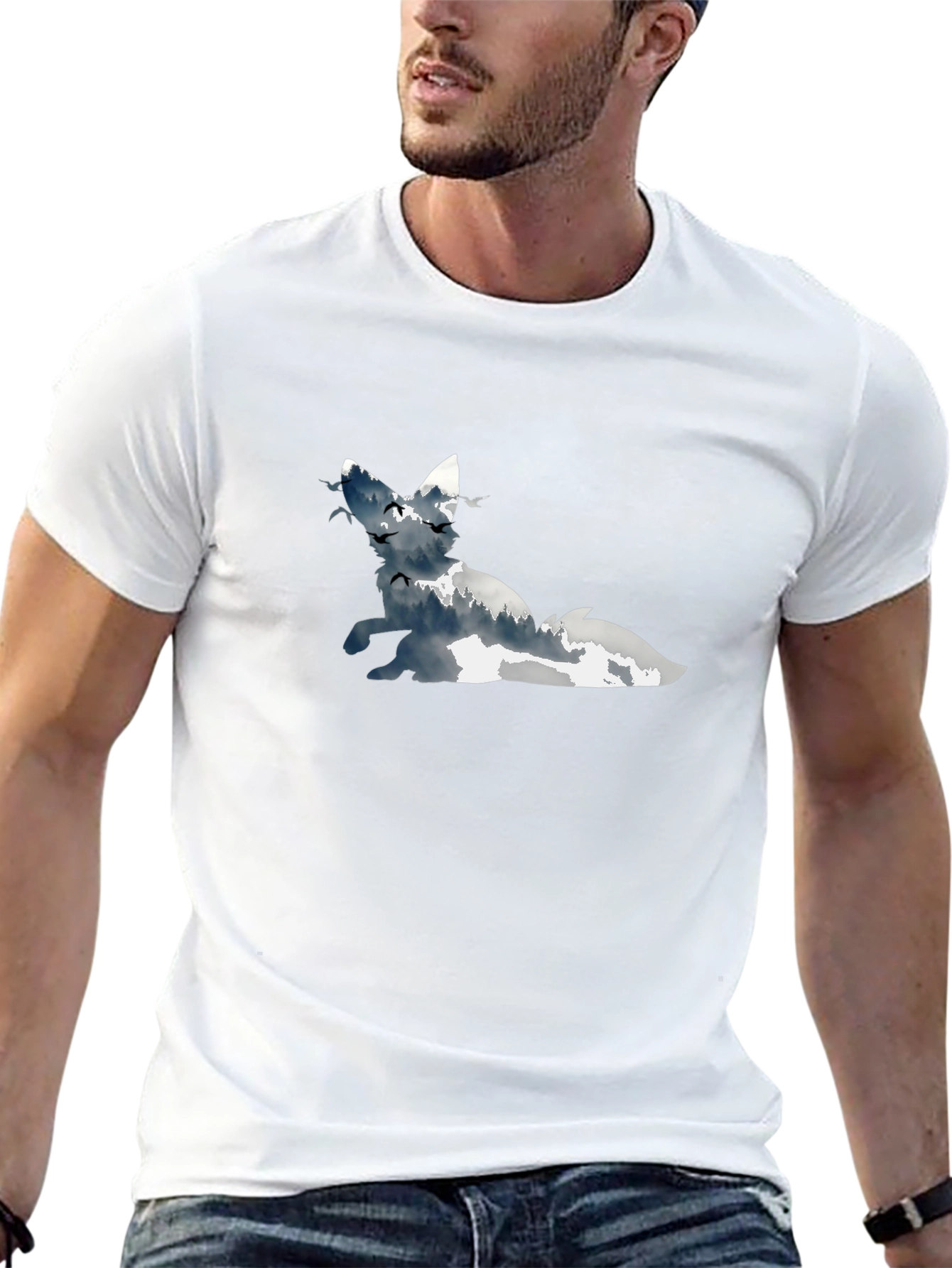 Fox Silhouette Graphic Tee