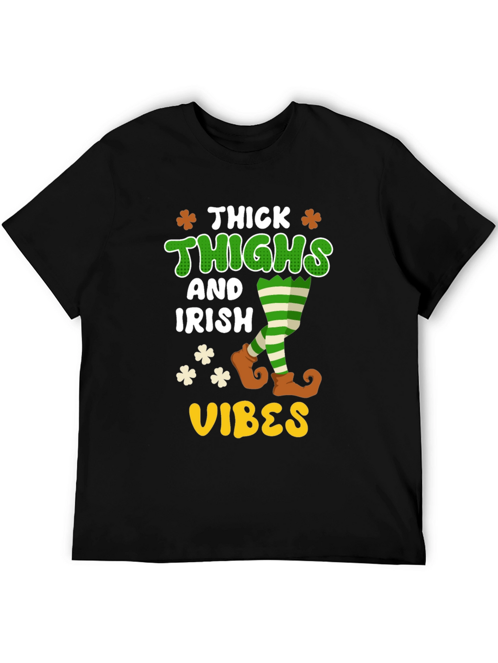 Thick Thighs Irish Vibes Graphic T-Shirt