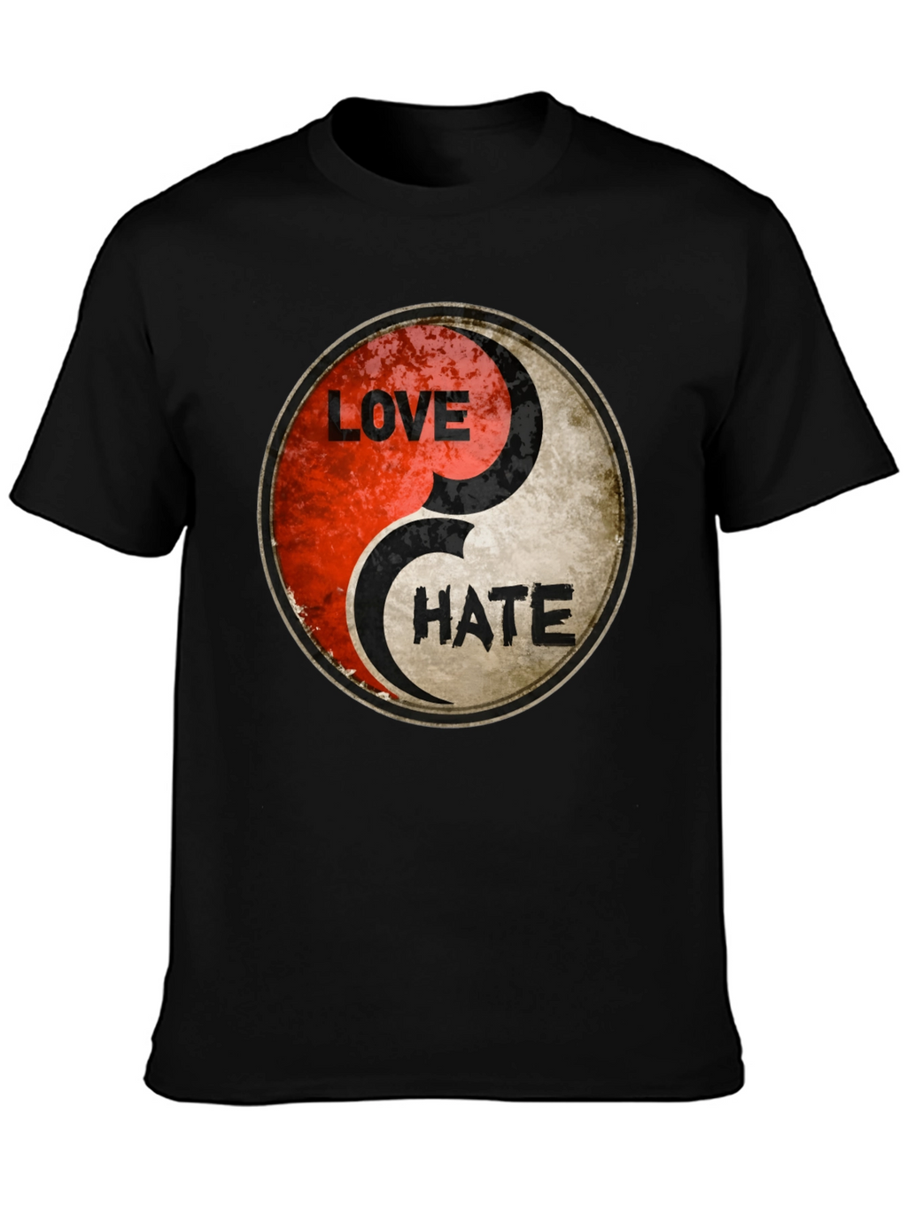 Yin Yang Love Hate Graphic Tee