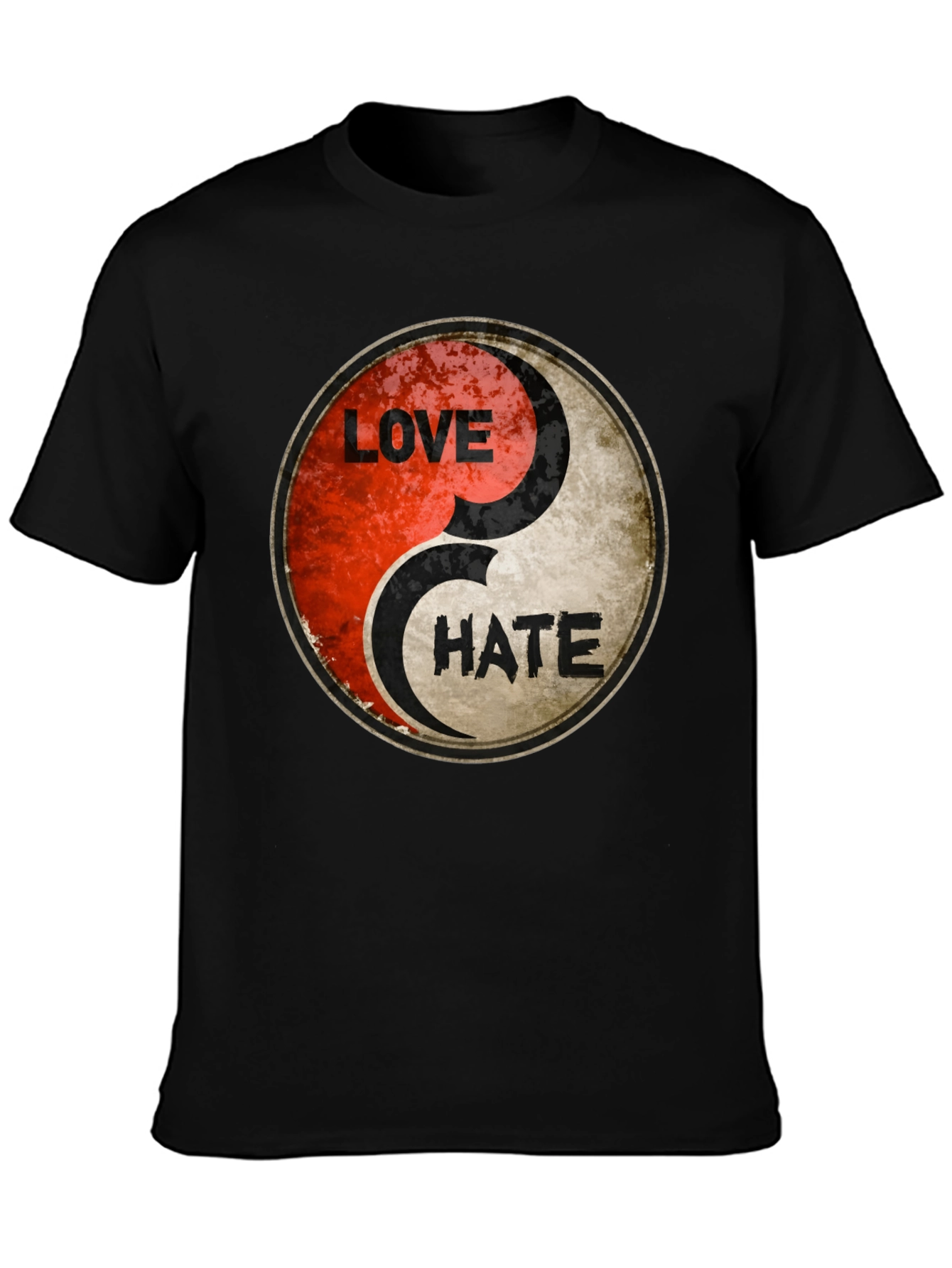 Yin Yang Love Hate Graphic Tee