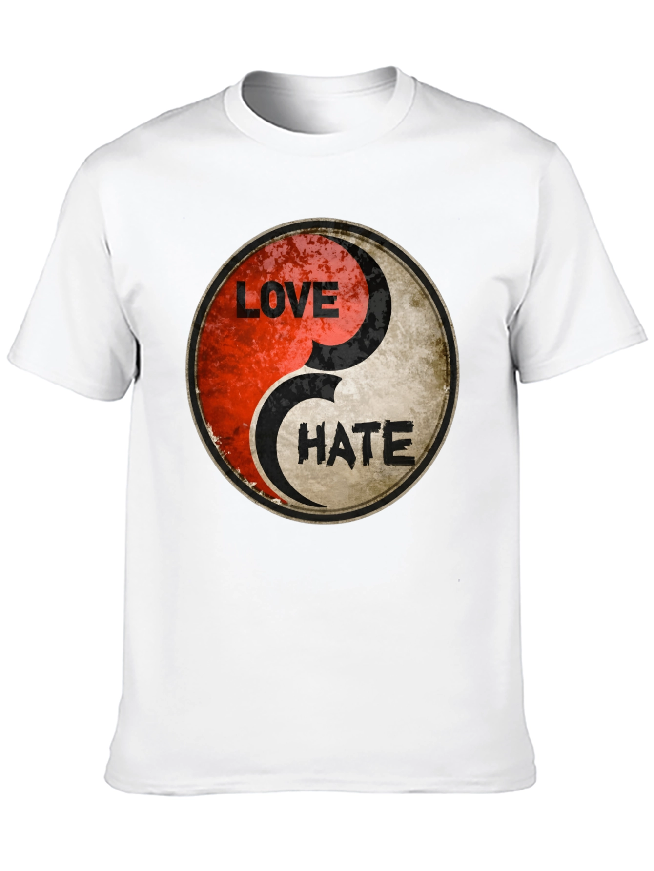 Yin Yang Love Hate Graphic Tee