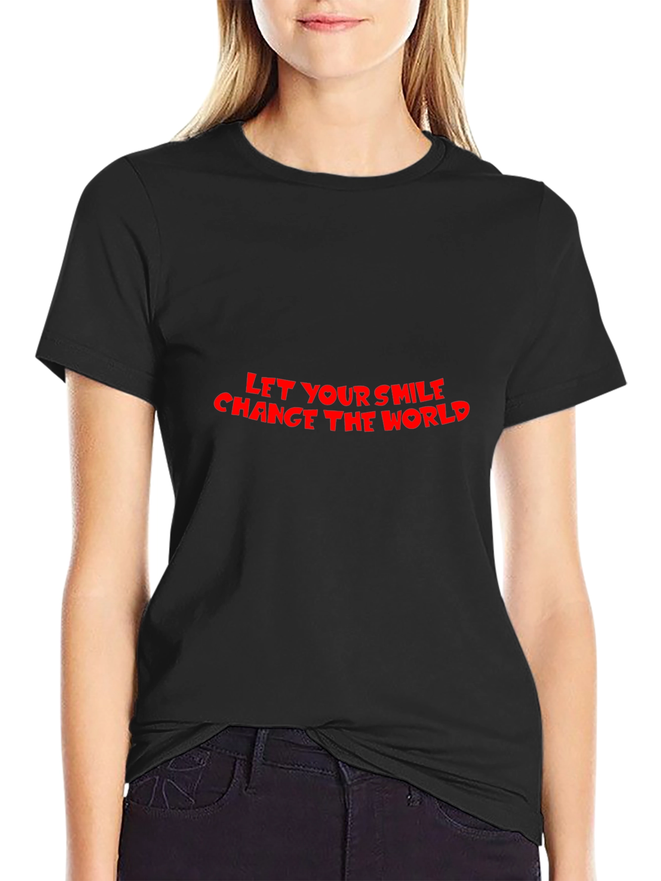 Smile Change World Graphic Tee - Mens Short Sleeve