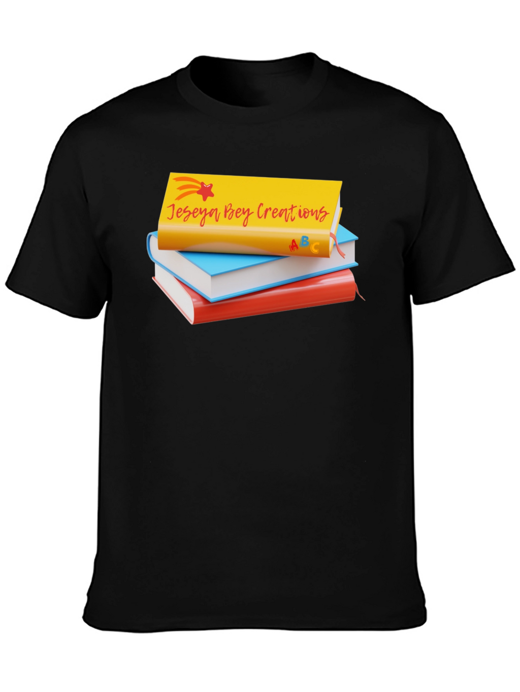 Jeseya Bey Creations Book Stack T-Shirt