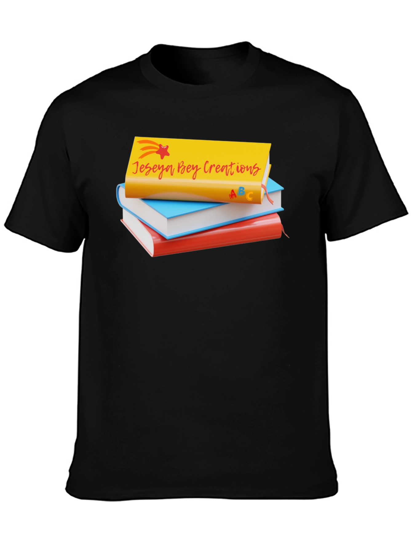 Jeseya Bey Creations Book Stack T-Shirt