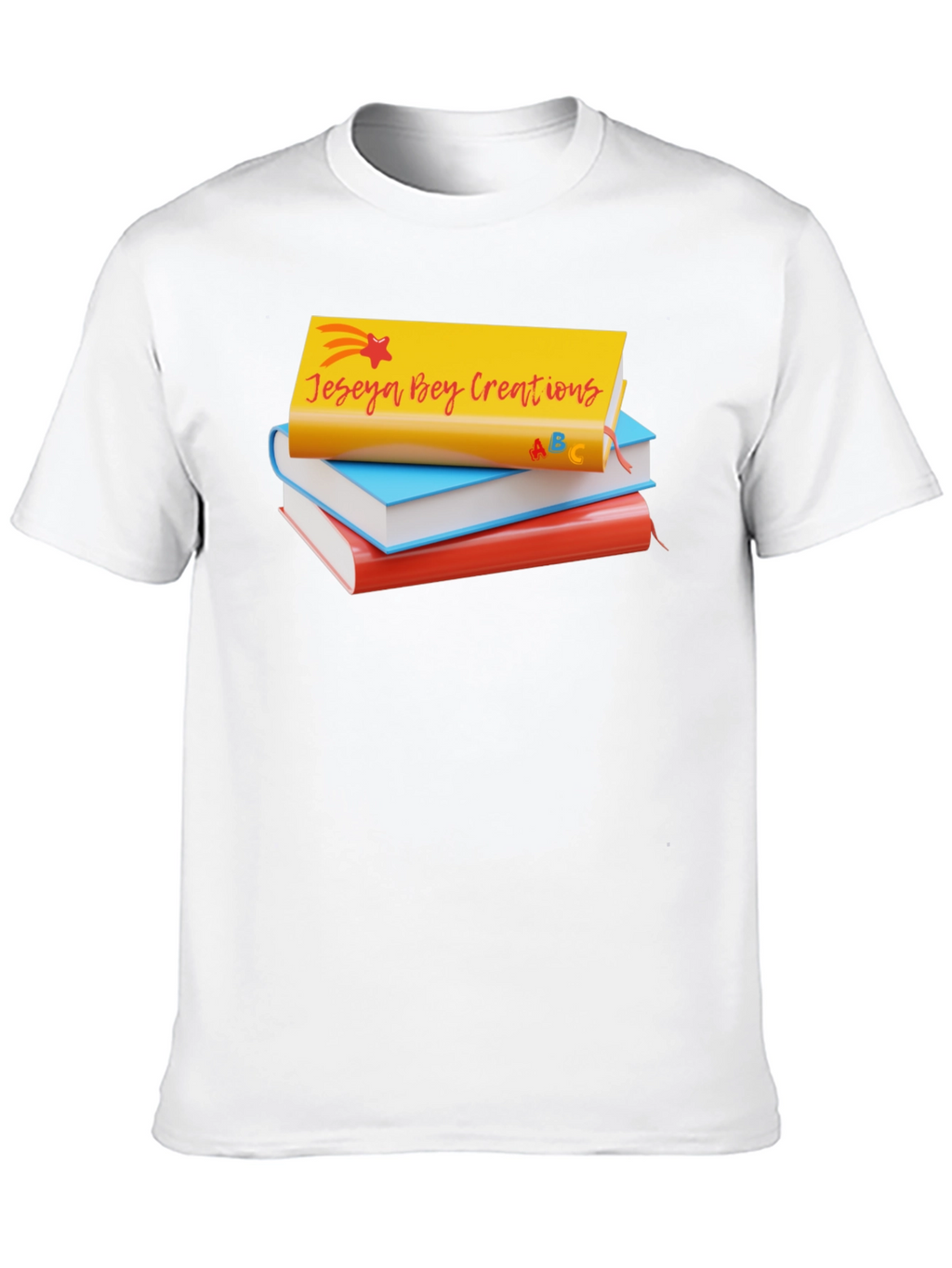 Jeseya Bey Creations Book Stack T-Shirt
