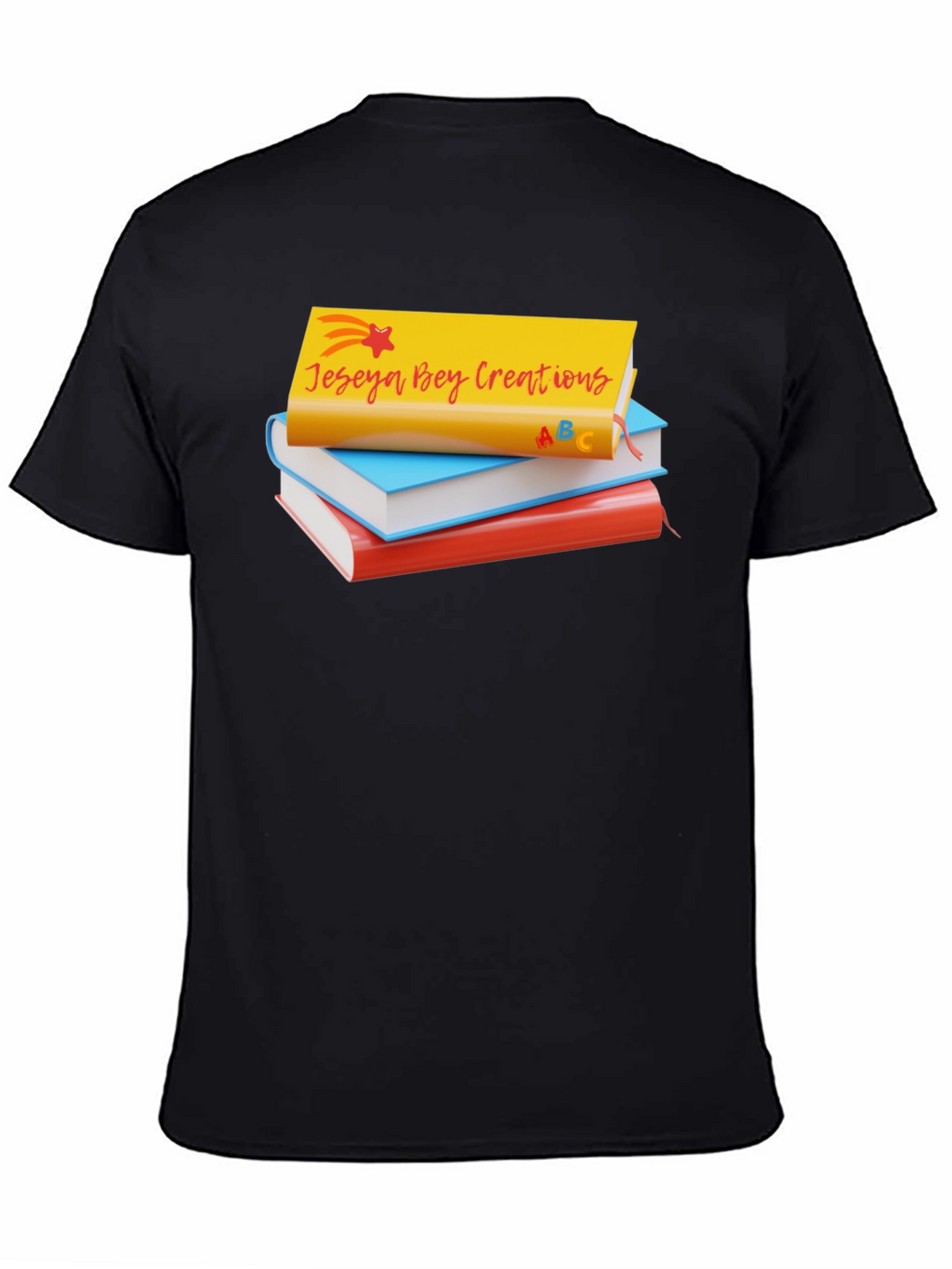 Jeseya Bey Creations Book Stack T-Shirt