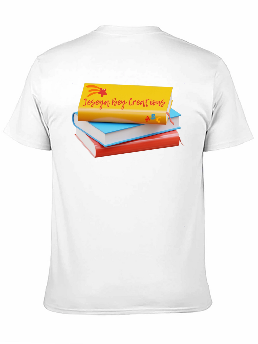 Jeseya Bey Creations Book Stack T-Shirt