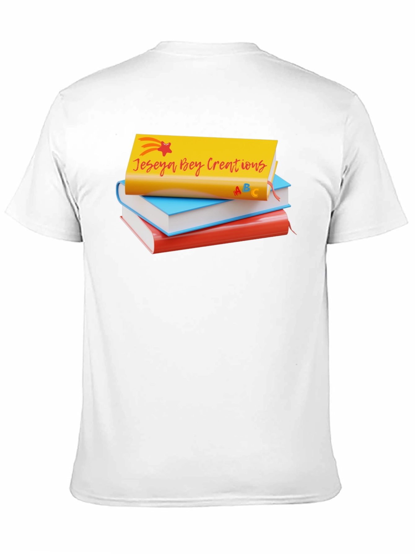 Jeseya Bey Creations Book Stack T-Shirt