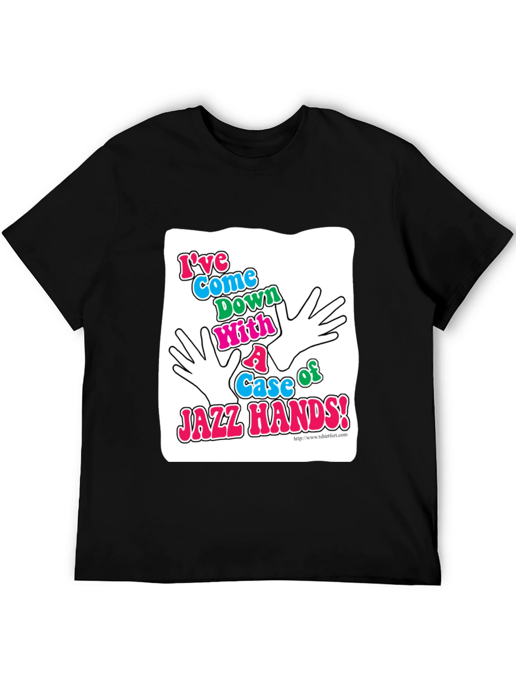 Jazz Hands Graphic T-Shirt - Black Cotton Tee