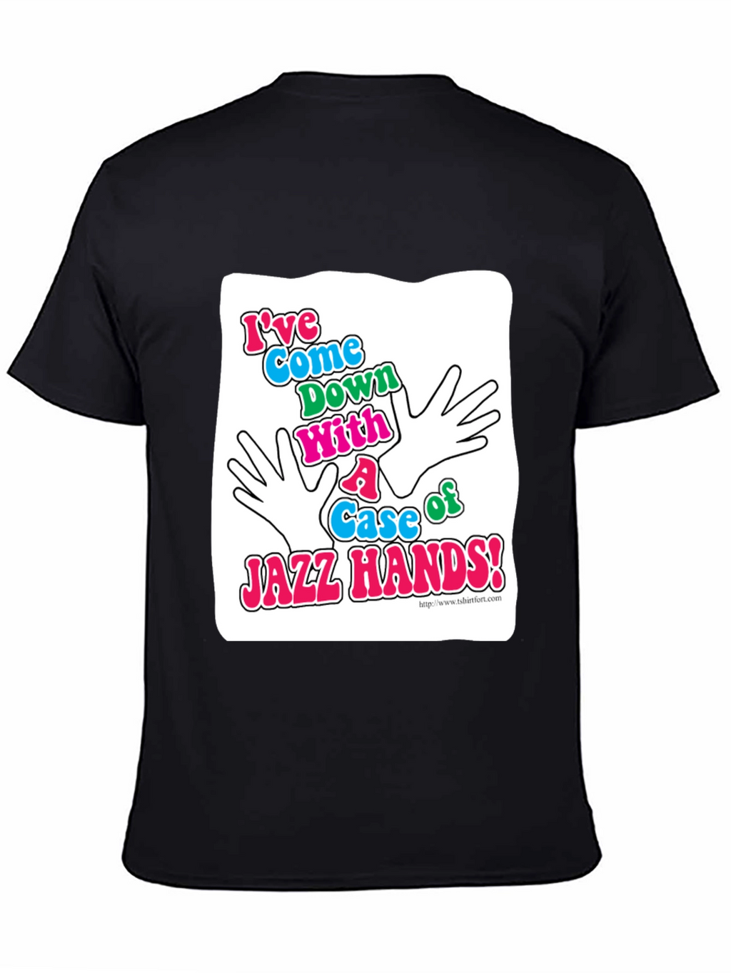 Jazz Hands Graphic T-Shirt - Black Cotton Tee