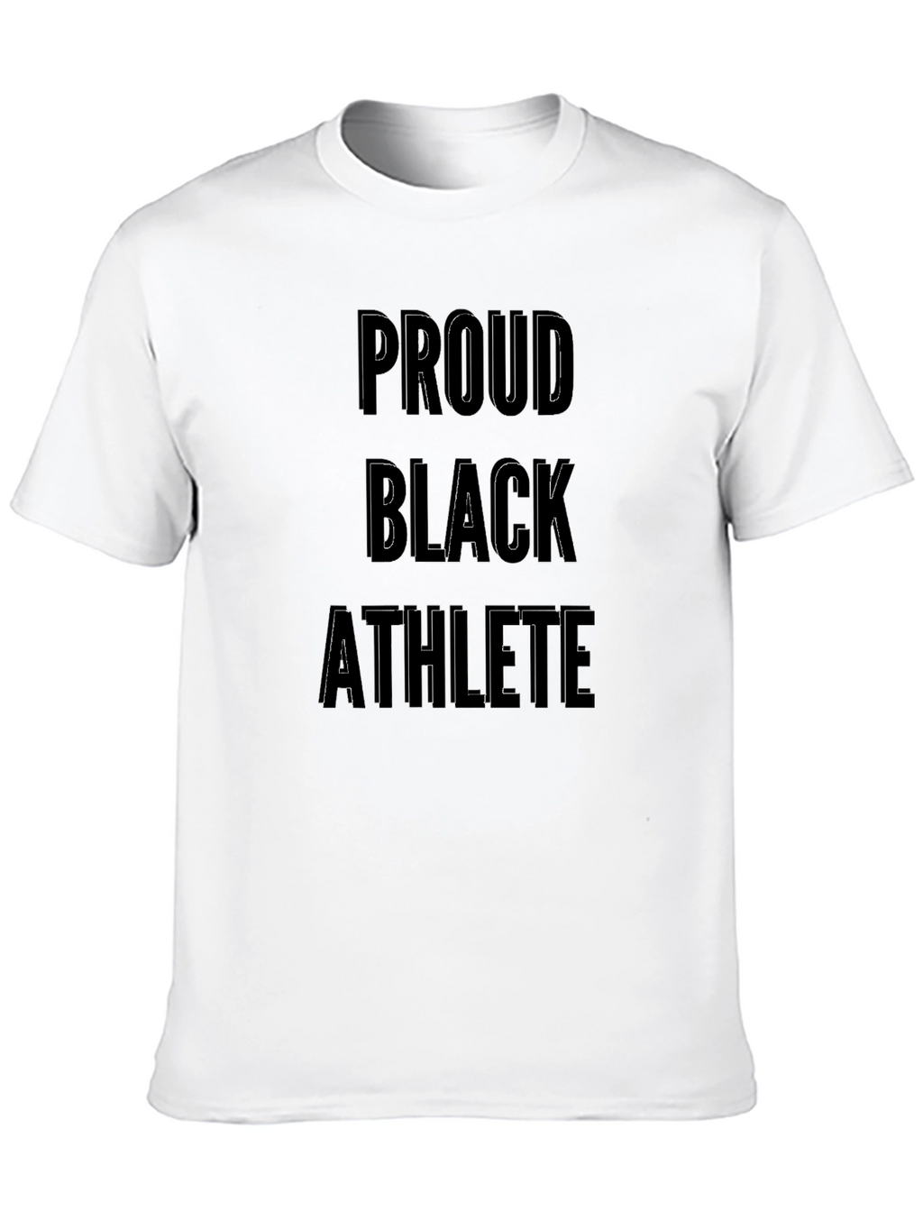 Proud Black Athlete T-Shirt - Black
