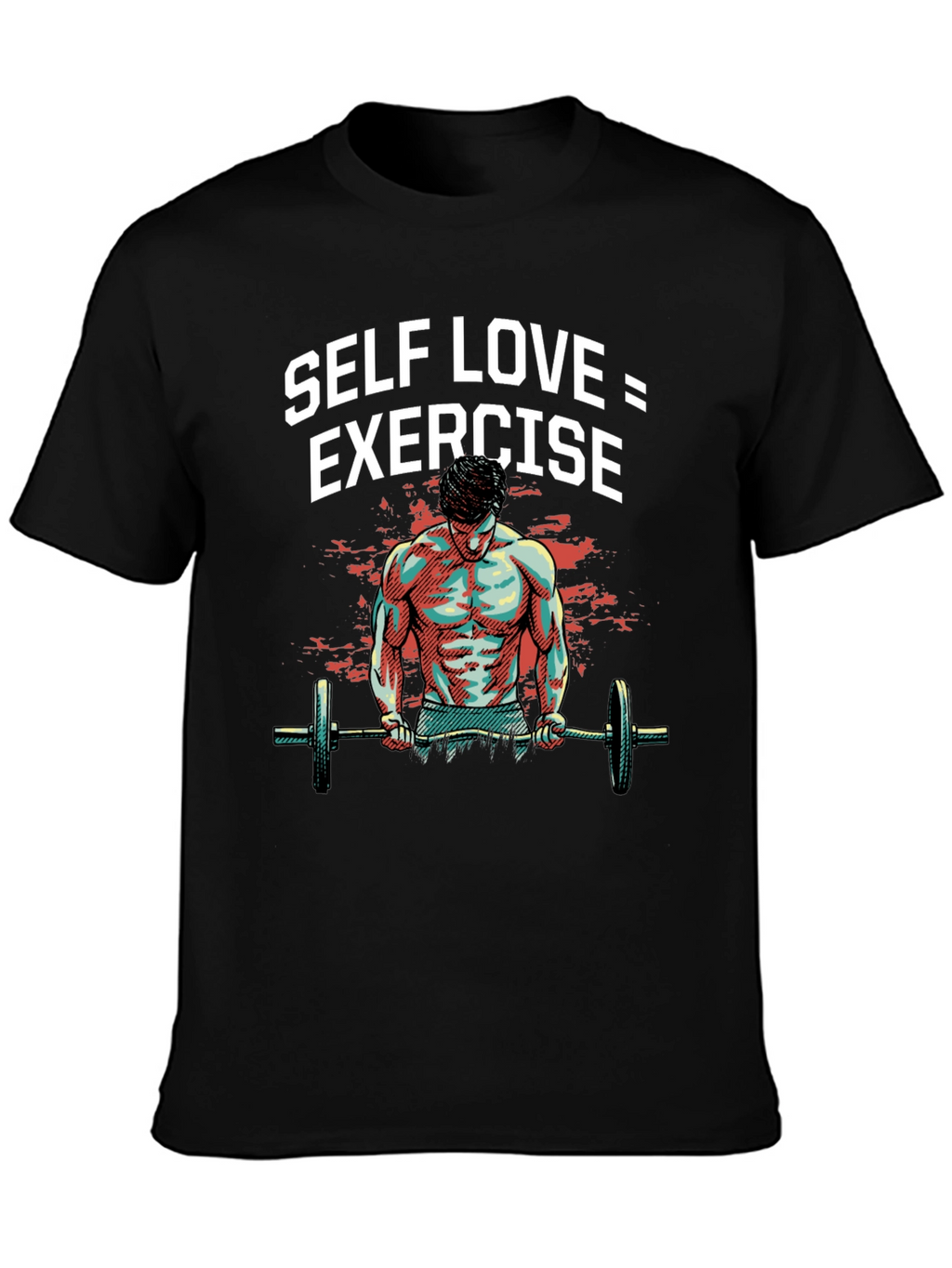 Self Love Exercise Graphic Tee Black