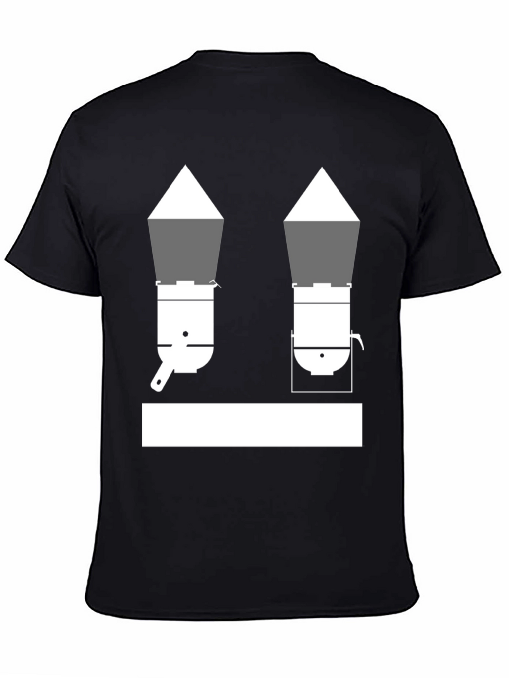 Unique Black T-Shirt with Cookware Design