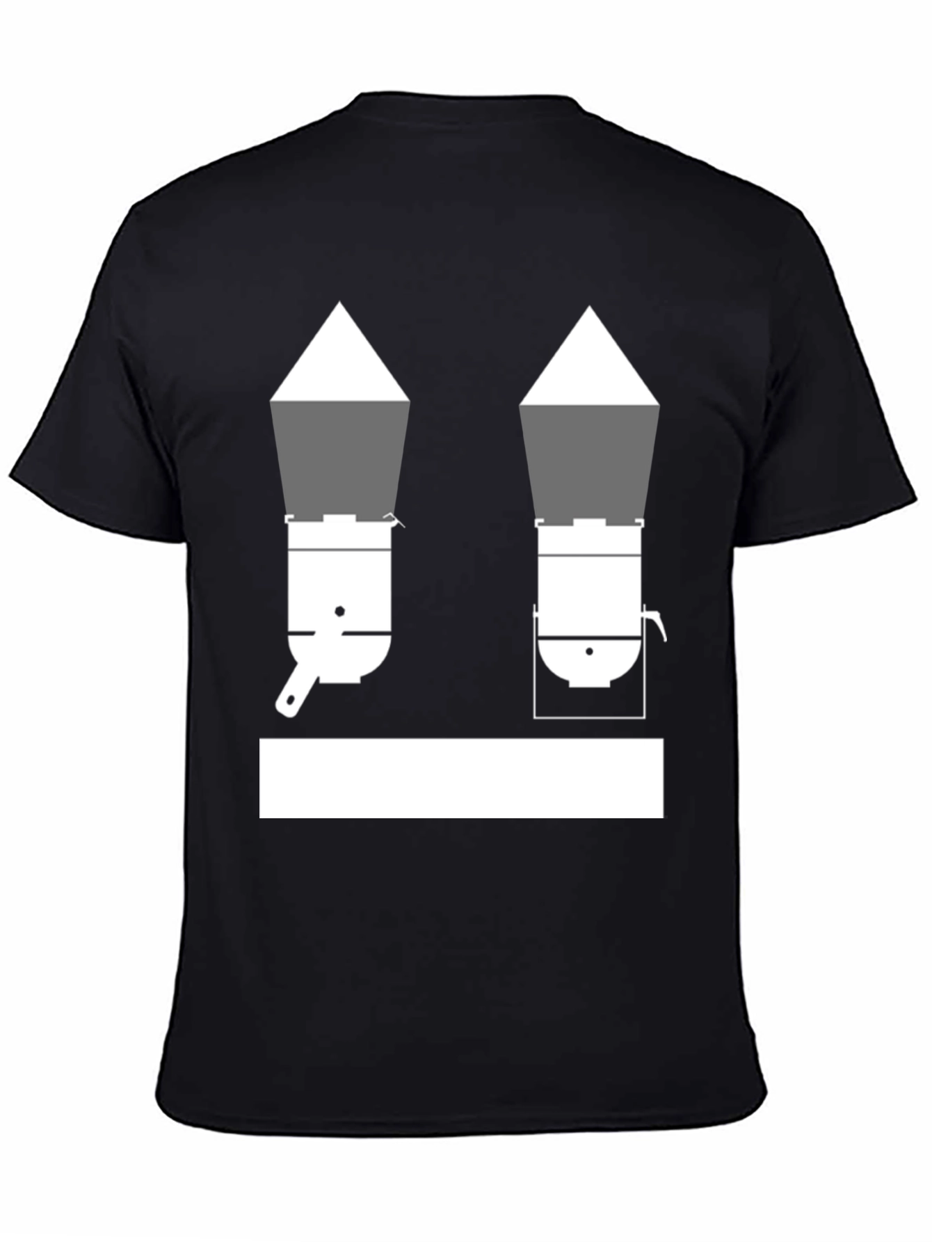 Unique Black T-Shirt with Cookware Design