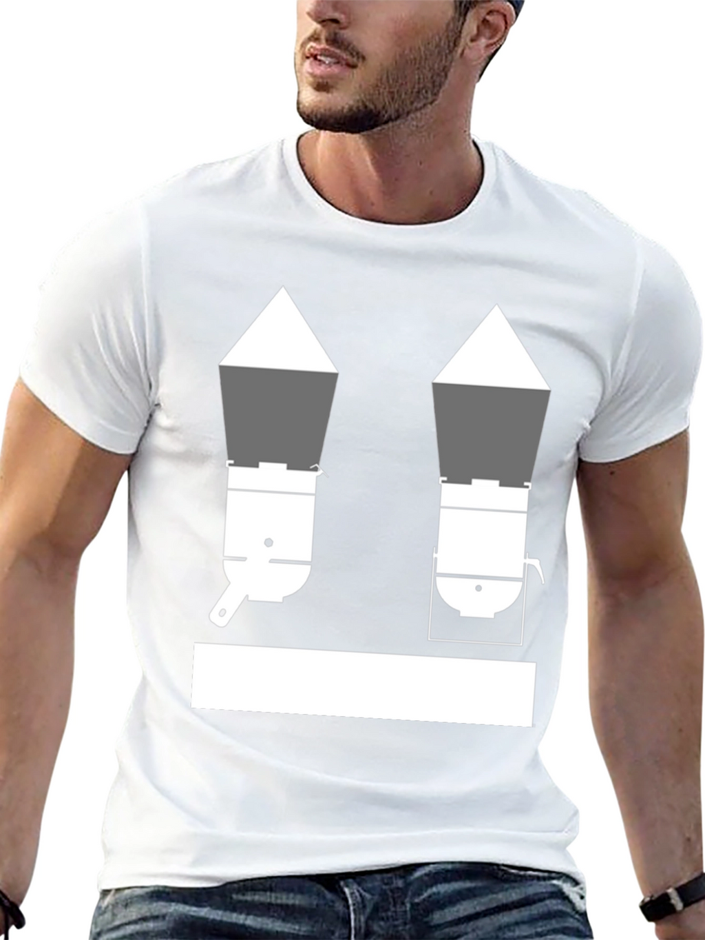 Unique Black T-Shirt with Cookware Design