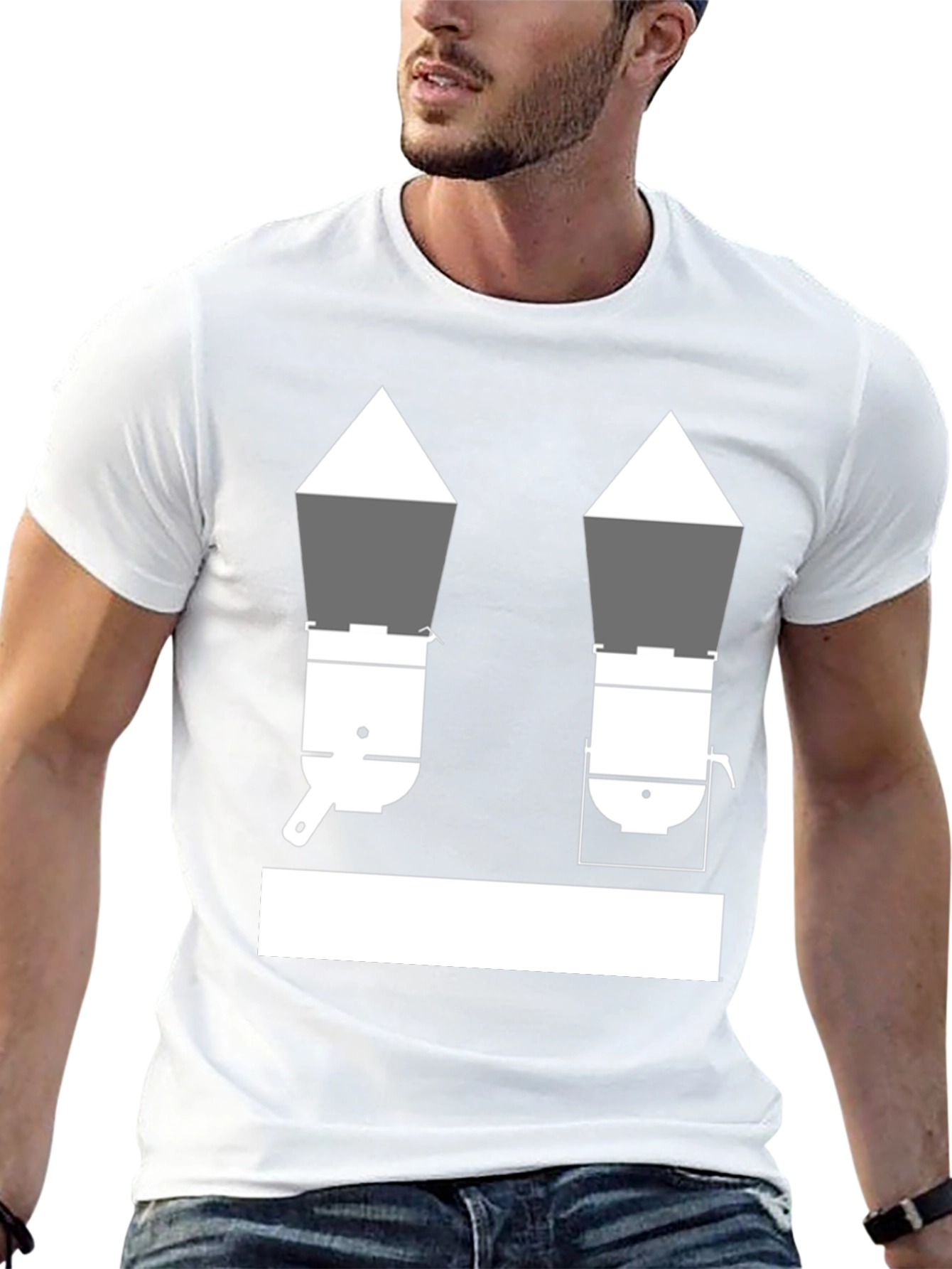 Unique Black T-Shirt with Cookware Design