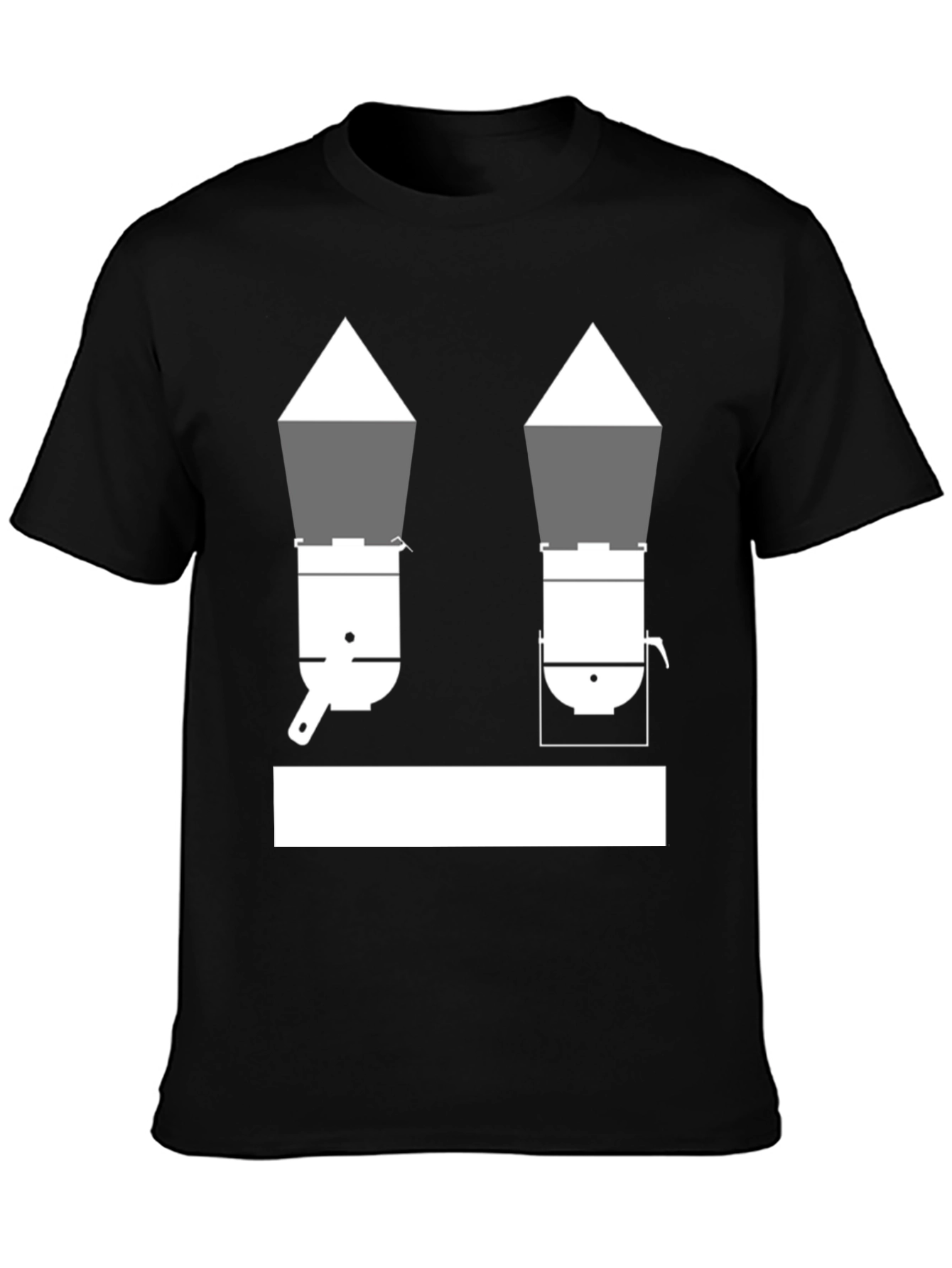 Unique Black T-Shirt with Cookware Design