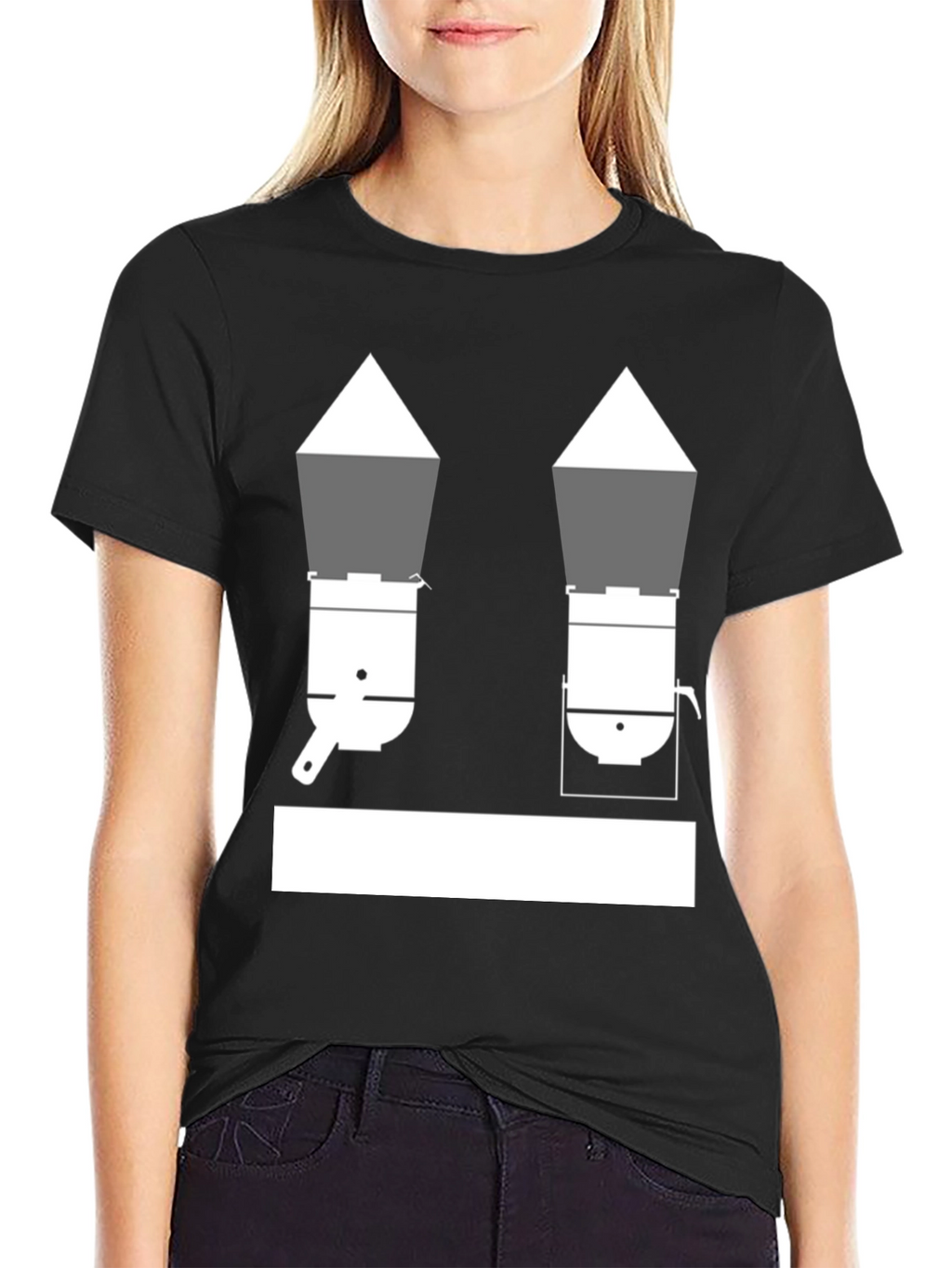 Unique Black T-Shirt with Cookware Design