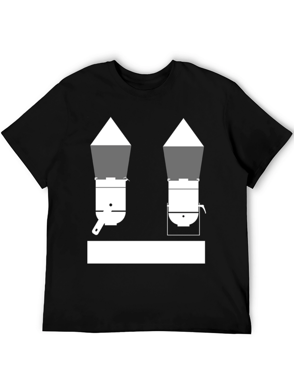 Unique Black T-Shirt with Cookware Design