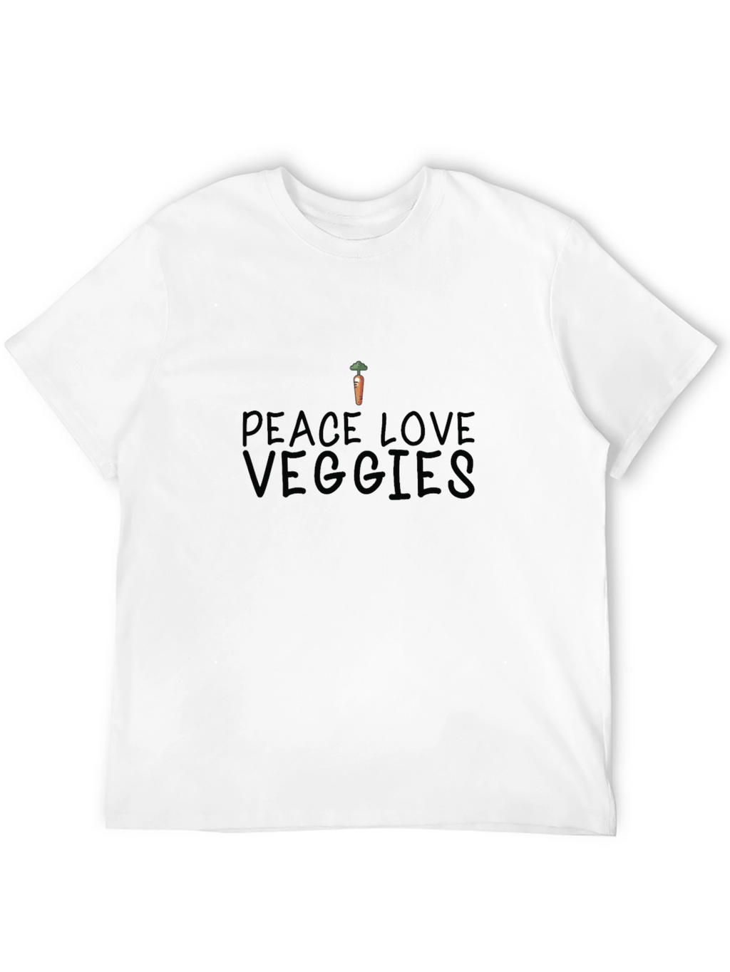 Peace Love Veggies T-Shirt - Organic Cotton