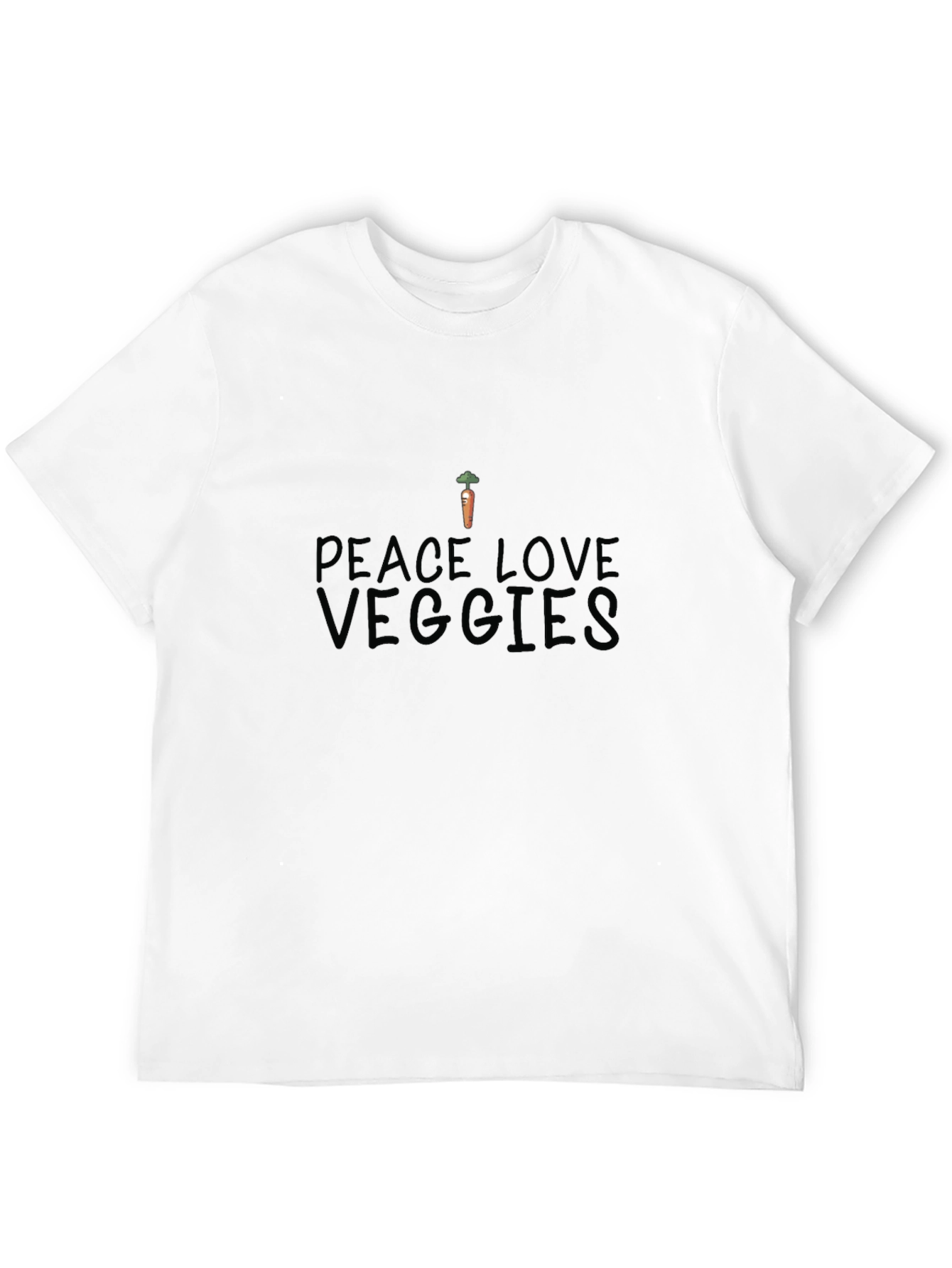 Peace Love Veggies T-Shirt - Organic Cotton