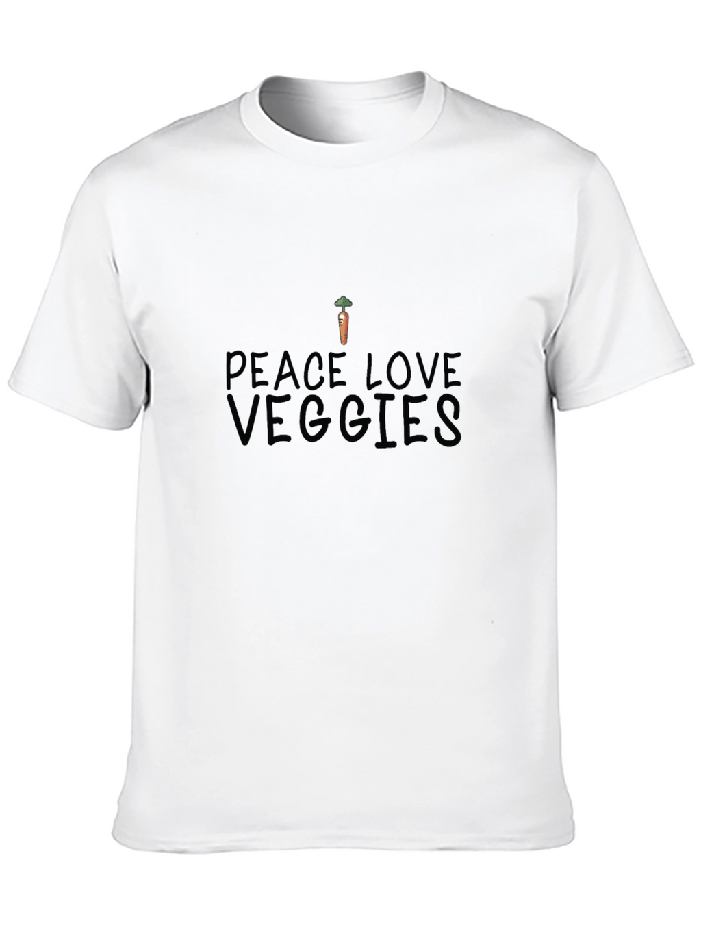 Peace Love Veggies T-Shirt - Organic Cotton