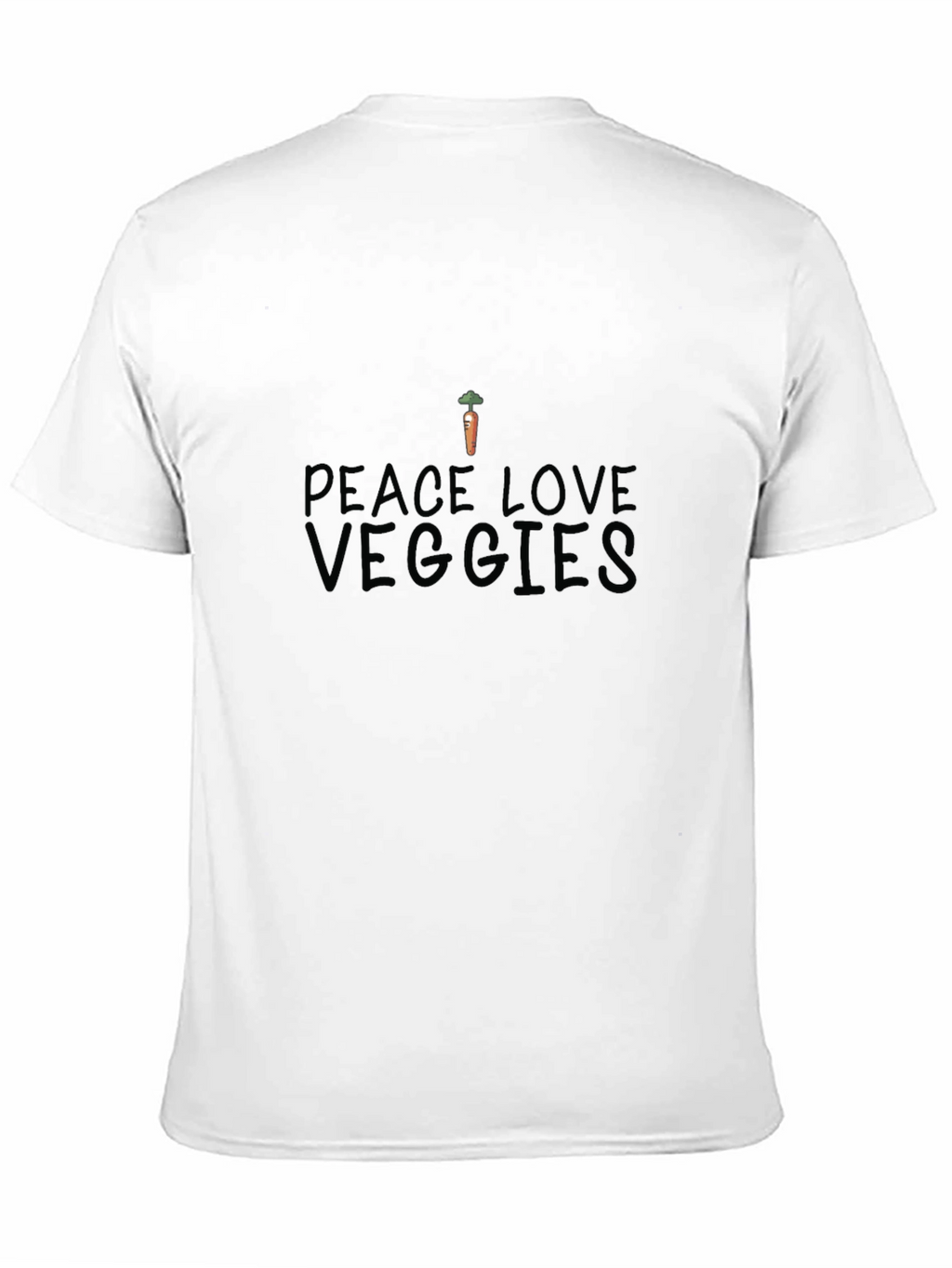 Peace Love Veggies T-Shirt - Organic Cotton