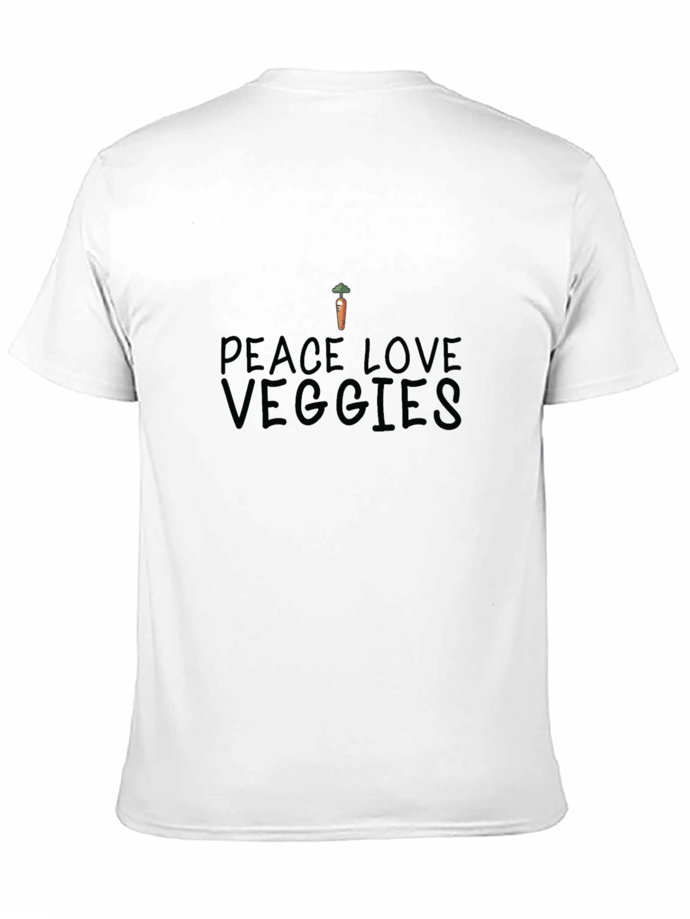 Peace Love Veggies T-Shirt - Organic Cotton