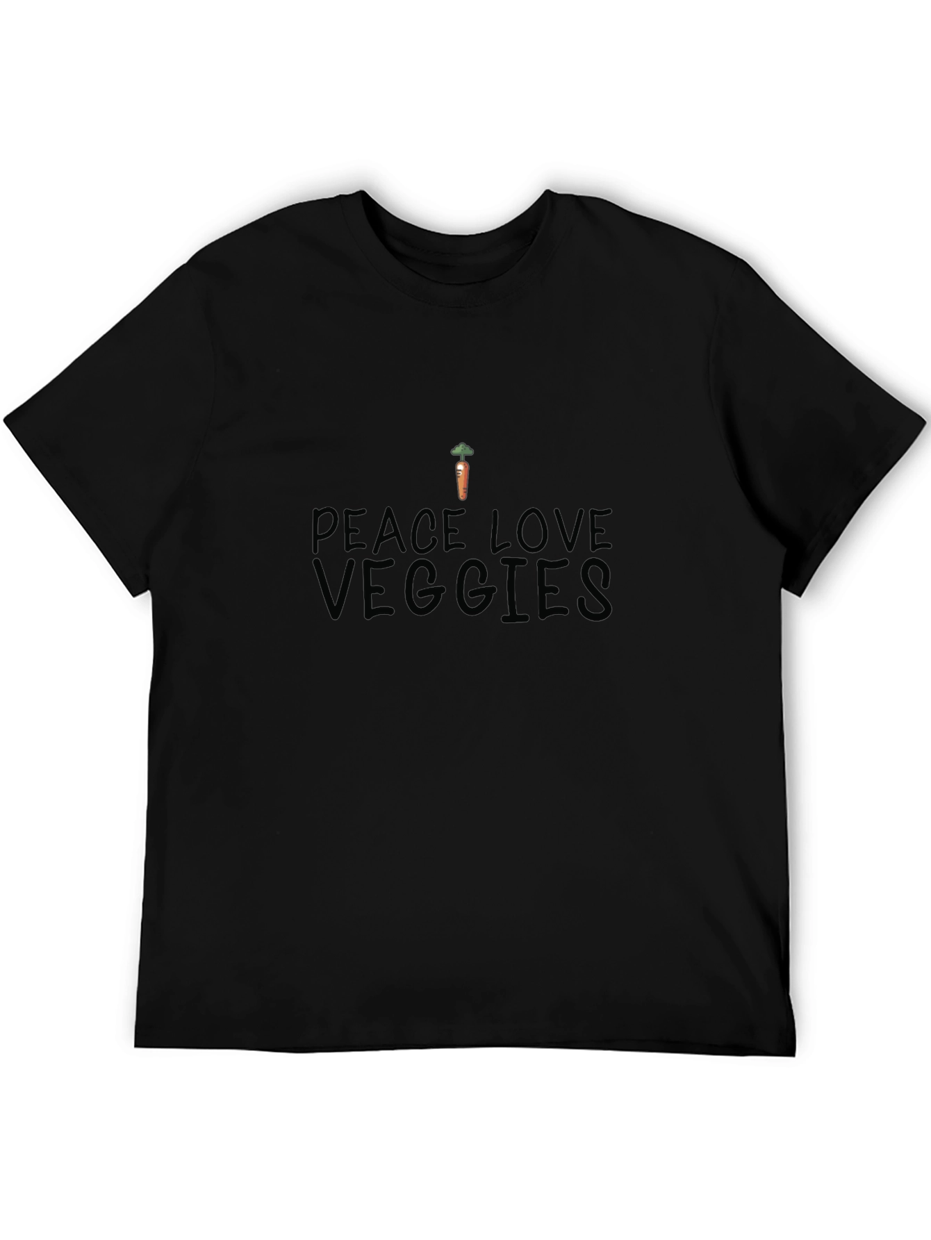 Peace Love Veggies T-Shirt - Organic Cotton