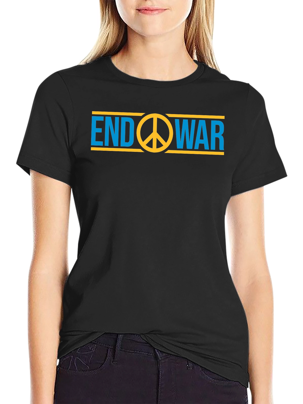 End War Peace Symbol Graphic T-Shirt