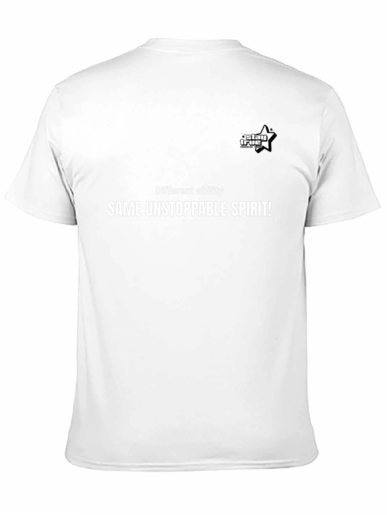 Inspirational Black T-Shirt - Same Unstoppable Spirit