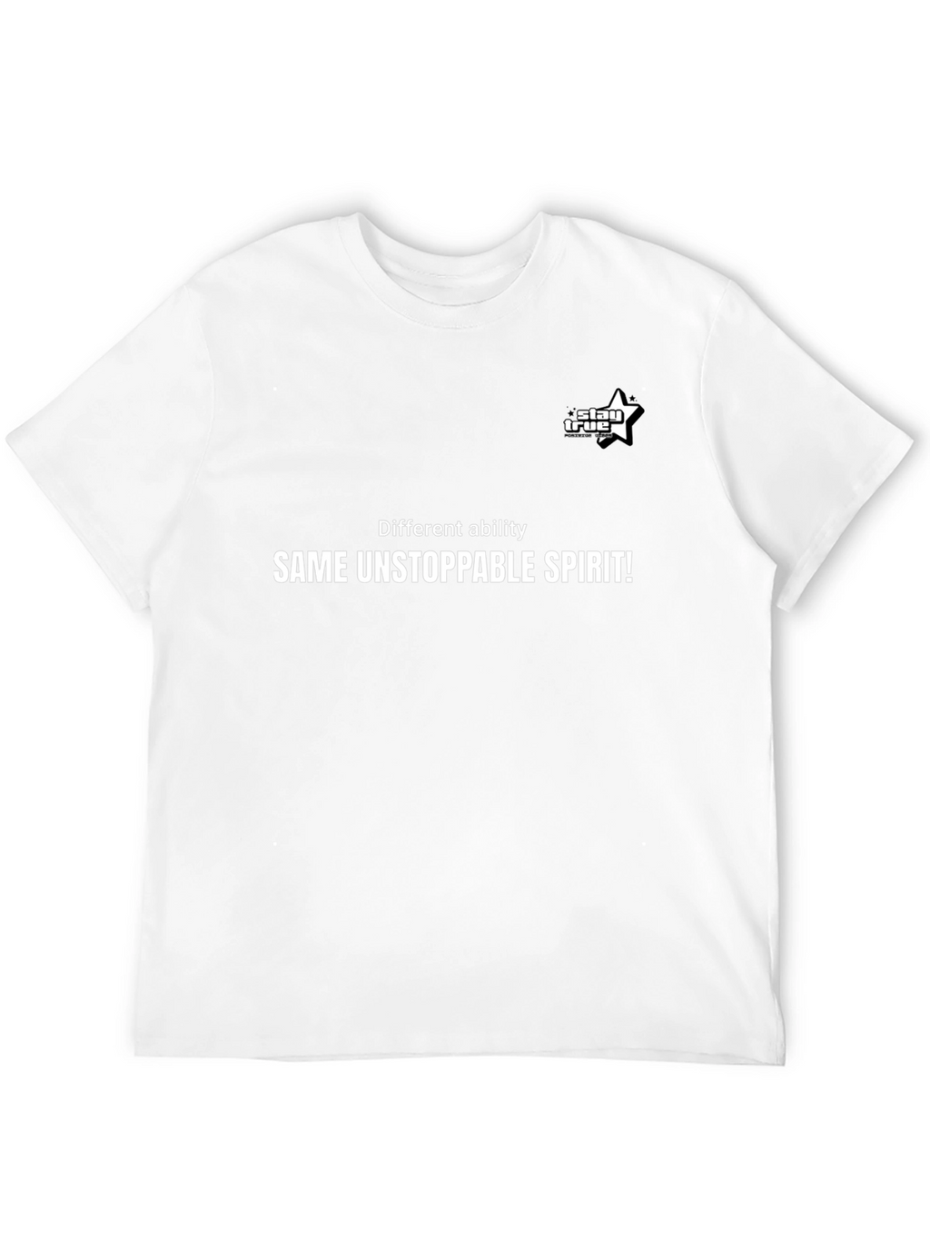 Inspirational Black T-Shirt - Same Unstoppable Spirit