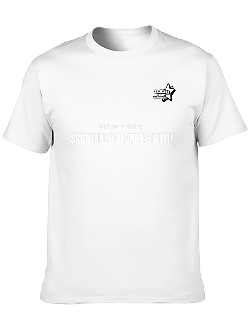 Inspirational Black T-Shirt - Same Unstoppable Spirit