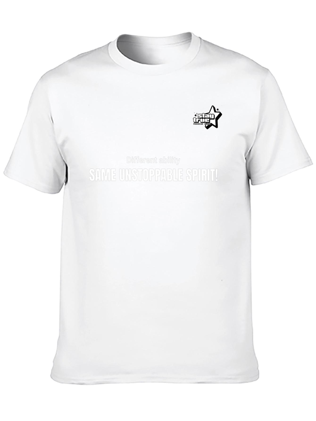 Inspirational Black T-Shirt - Same Unstoppable Spirit
