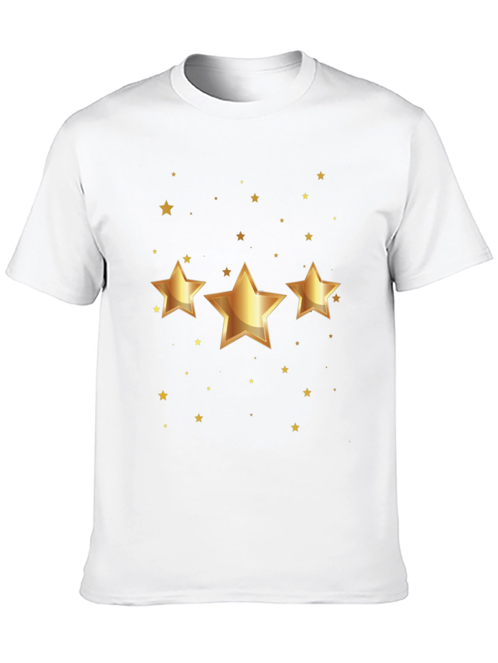 Golden Star Graphic Black T-Shirt