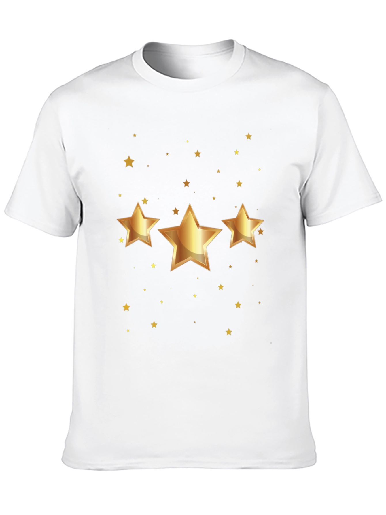 Golden Star Graphic Black T-Shirt