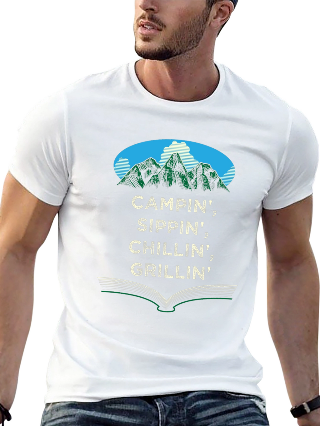 Campin Graphic Tee - Outdoor Adventure T-Shirt