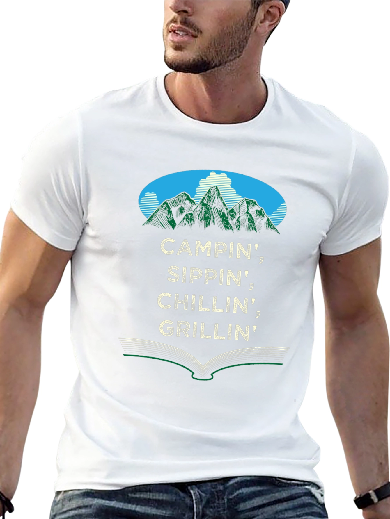 Campin Graphic Tee - Outdoor Adventure T-Shirt
