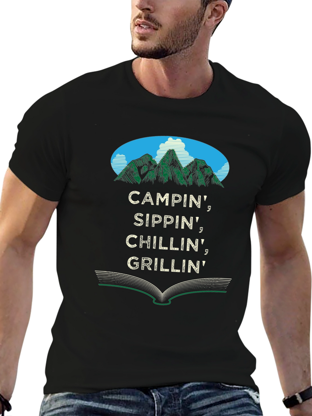 Campin Graphic Tee - Outdoor Adventure T-Shirt